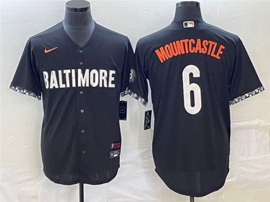 Baltimore Orioles #6 Ryan Mountcastle Black 2023 City Connect Jersey