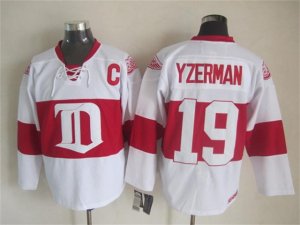 Detroit Red Wings #19 Steve Yzerman CCM Vintage White Jersey