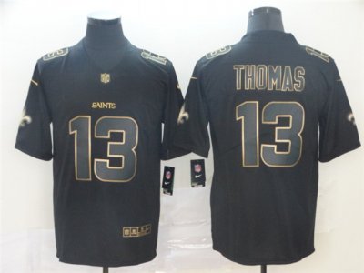 New Orleans Saints #13 Michael Thomas Black Gold Vapor Untouchable Limited Jersey