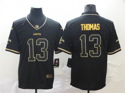 New Orleans Saints #13 Michael Thomas Black Gold Vapor Untouchable Limited Jersey