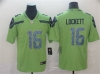 Seattle Seahawks #16 Tyler Lockett Green Vapor Limited Jersey