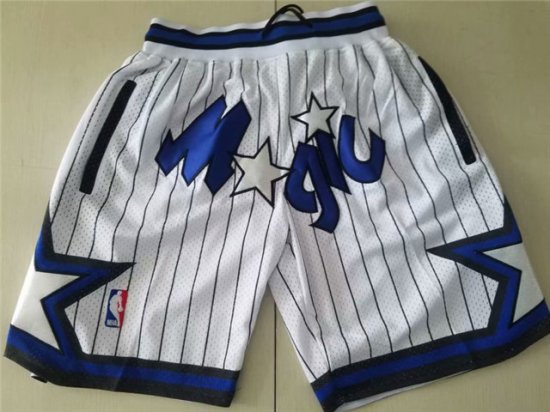 Orlando Magic Just Don Magic White Basketball Shorts