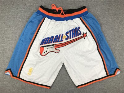 NBA 1997 All Star Game Just Don NBA All Stars White Basketball Shorts