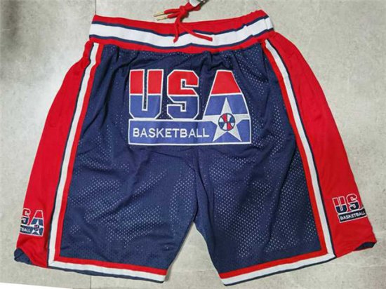 1992 Olympic Team USA Just Don Navy Basketball Shorts