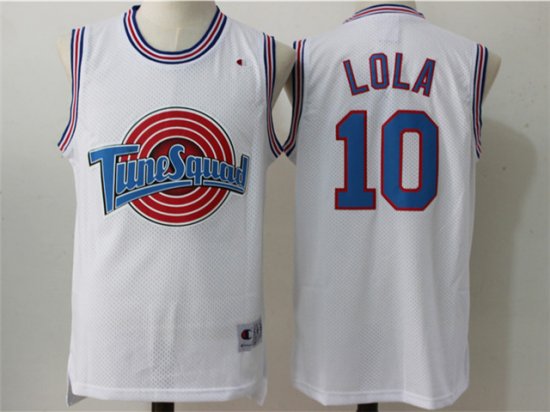 Space Jam Tune Squad #10 Lola Bunny White Jersey