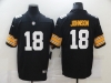 Pittsburgh Steelers #18 Diontae Johnson Alternate Black Vapor Limited Jersey