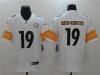 Youth Pittsburgh Steelers #19 JuJu Smith-Schuster White Vapor Limited Jersey