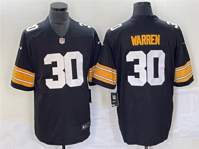 Pittsburgh Steelers #30 Jaylen Warren Alternate Black Vapor Limited Jersey