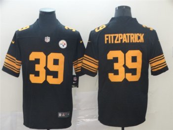 Pittsburgh Steelers #39 Minkah Fitzpatrick Black Color Rush Limited Jersey