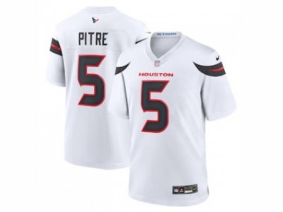 Houston Texans #5 Jalen Pitre 2024 White Vapor Limited Jersey