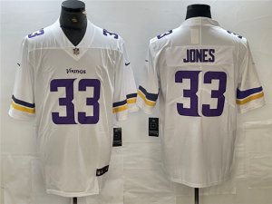 Minnesota Vikings #33 Aaron Jones White Vapor Limited Jersey