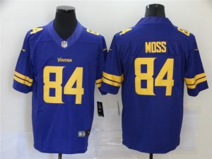 Minnesota Vikings #84 Randy Moss Purple Color Rush Limited Jersey