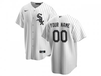 Chicago White Sox Custom #00 White Stripe Cool Base Jersey