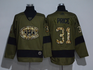 Montreal Canadiens #31 Carey Price Green Adidas Jersey