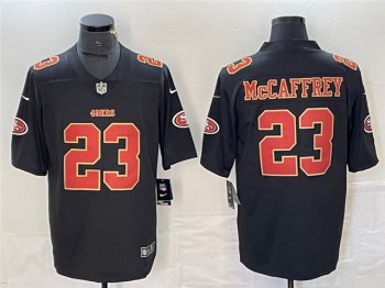 San Francisco 49ers #23 Christian McCaffrey Carbon Black Fashion Limited Jersey