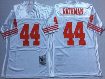 San Francisco 49ers #44 Tom Rathman Throwback White Jersey