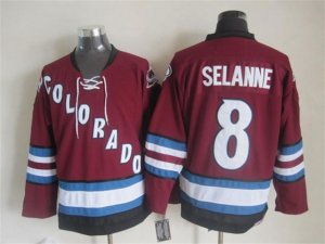 Colorado Avalanche #8 Teemu Selänne 2002 CCM Vintage Burgundy Jersey