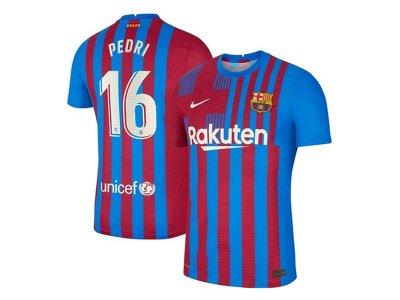 Club Barcelona #16 Pedri Home 2021/22 Soccer Jersey