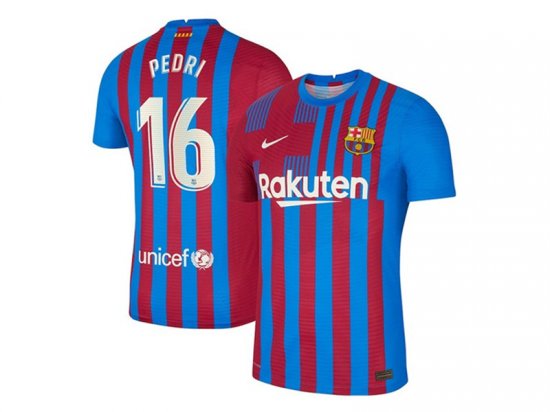 Club Barcelona #16 Pedri Home 2021/22 Soccer Jersey