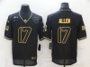 Buffalo Bills #17 Josh Allen 2020 Black Gold Salute To Service Limited Jersey