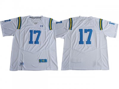 NCAA UCLA Bruins #17 Brett Hundley White College Football Jersey