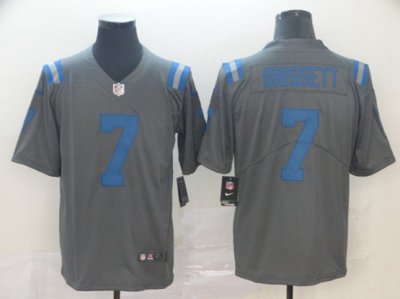 Indianapolis Colts #7 Jacoby Brissett Gray Inverted Limited Jersey