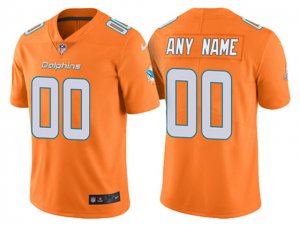 Miami Dolphins #00 Orange Vapor Limited Custom Jersey