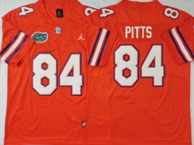 NCAA Florida Gators #84 Kyle Pitts Orange College Football Jersey