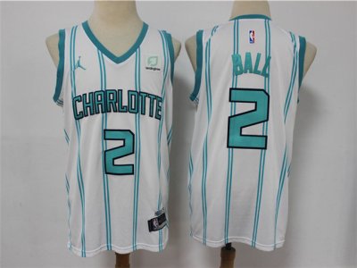 Charlotte Hornets #2 LaMelo Ball 2020-21 White Swingman Jersey