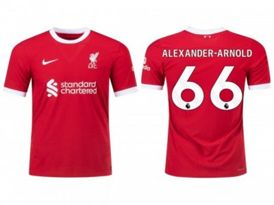 Club Liverpool #66 Alexander Arnold Home Red 2023/2024 Soccer Jersey