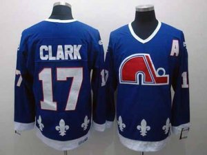 Quebec Nordiques #17 Wendel Clark CCM Vintage Blue Jersey