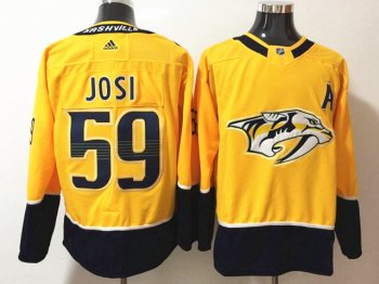 Nashville Predators #59 Roman Josi Gold Jersey