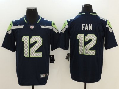 Seattle Seahawks 12th Fan Navy Blue Vapor Limited Jersey