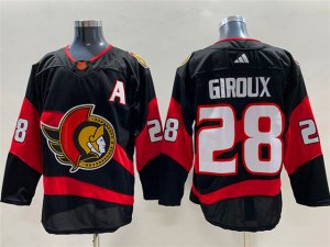 Ottawa Senators #28 Claude Giroux Black 2022/23 Reverse Retro Jersey