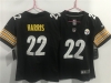 Women's Pittsburgh Steelers #22 Najee Harris Black Vapor Limited Jersey