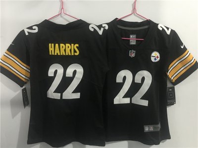 Women's Pittsburgh Steelers #22 Najee Harris Black Vapor Limited Jersey