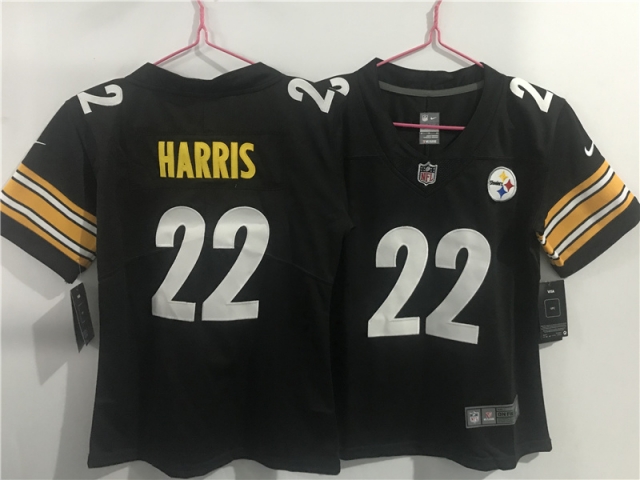 Women's Pittsburgh Steelers #22 Najee Harris Black Vapor Limited Jersey - Click Image to Close