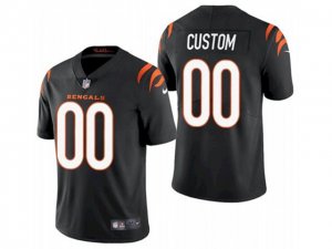 Cincinnati Bengals Custom #00 Black Vapor Limited Jersey