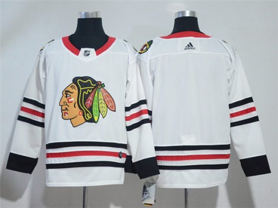 Chicago Blackhawks Blank White Team Jersey