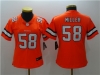 Women's Denver Broncos #58 Von Miller Orange Color Rush Limited Jersey