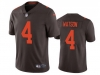 Cleveland Browns #4 Deshaun Watson Alternate Brown Vapor Limited Jersey