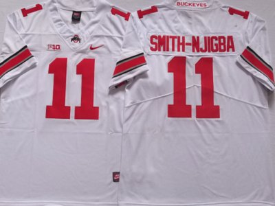 NCAA Ohio State Buckeyes #11 Jaxon Smith-Njigba White College Jersey