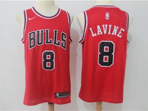 Chicago Bulls #8 Zach LaVine Red Swingman Jersey