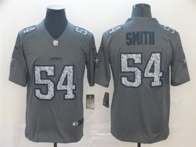 Dallas Cowboys #54 Jaylon Smith Gray Camo Limited Jersey