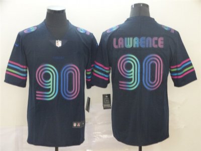 Dallas Cowboys #90 DeMarcus Lawrence Navy City Edition Limited Jersey
