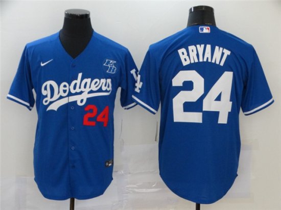 Los Angeles Dodgers #24 Kobe Bryant Royal KB Cool Base Jersey