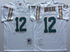 Miami Dolphins #12 Bob Griese Throwback White Jersey