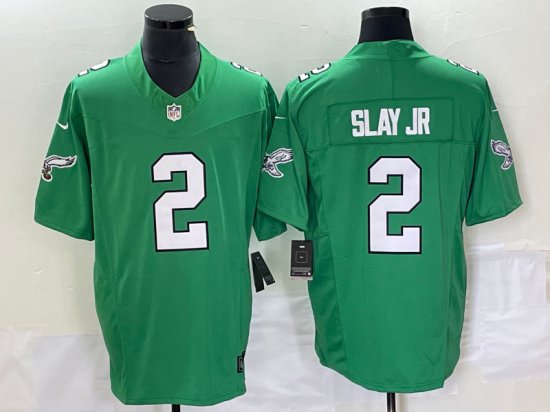 Philadelphia Eagles #2 Darius Slay Jr. Kelly Green Vapor F.U.S.E. Limited Jersey