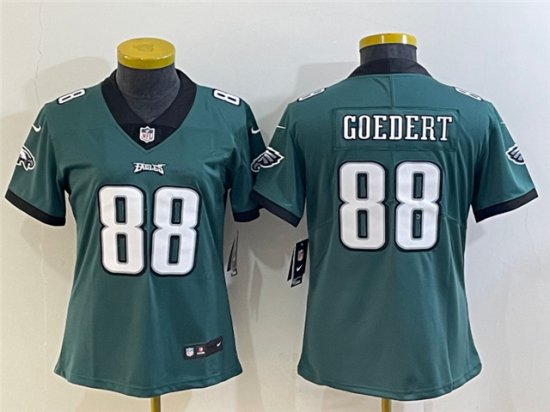 Women's Philadelphia Eagles #88 Dallas Goedert Green Vapor Limited Jersey