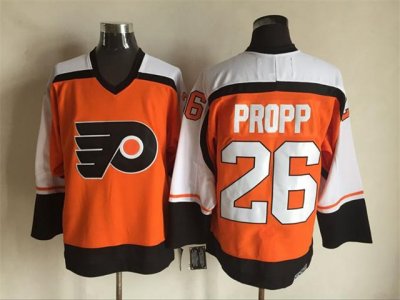 Philadelphia Flyers #26 Brian Propp CCM Vintage Orange Jersey